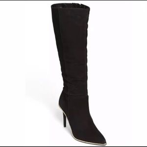 SCHUTZ leather suede knee high boots